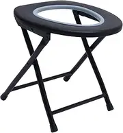Ipetboom 1Set Foldable Portable Toilet Chair Lightweight Bedside Potty Stool for Camping Easy to Store for Seniors and Pregnant Women Design