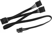 6 Pin to 3X 4 Pin IDE Molex Adapter Cable Hard Drive Power Adapter Cable Compatible with Seasonic X-1050XM2 X-1250XM2 SS-660 Module Power Supply