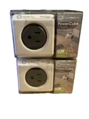 PowerCube Original Modular 5-Socket System W/Surge Protection LOT OF 2