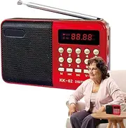 Portable FM Radio | Multifunctional Card Radio,USB Charging AM FM Portable Radio, Multifunctional Small Digital Card Radio for Camping