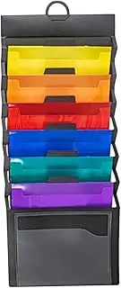 Tofficu Organ Bag Storage Bag Wall Mount File Organizer Portable File Organizer Wall Storage Folder Organiser Cubicle File Holder Hanging Wall Hanging File Folder Organizer Expandable Pp