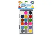 Watercolour Paint Set Palette Box Brush Cake Pan Kit 18 Colours Craft DIY