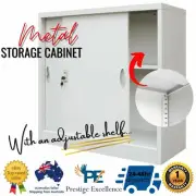 Filing Cabinet Storage Metal Office Locker Cupboard Grey Stationary Organiser AU