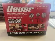 Bauer 23222A-B Chuck Jaw Set, Wood Lathe Chuck Accessory, Jaws for Woodworking