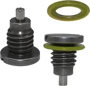 XRmarine 10-14834A1 2-Piece Marine Gear Housing Drain Plugs Screw Set for Mer-Cruiser Rear Wheel Drive Alpha One Gen 1 2 R MR TR and Mer-cury Mar-iner Outboard Engines 18 to 300 HP