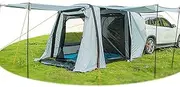 Inflatable Car Tent Tailgate Awning - Free to Build, SUV Tents Spacious Sun Protection, Breathable Mesh Ventilation Carport Portable Car Boot Tent for Travel, Camping, Sedan