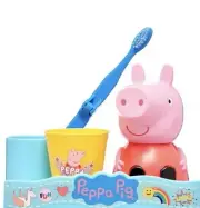 Peppa Pig Travel Toothbrush, Holder & Rinse Cup Great Smile Set~New