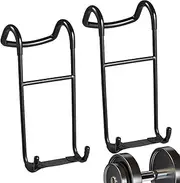 2 Pack Dumbbell Spotter Hooks Hangers | 225 Ib Load Capacity Heavy Duty Dumbbell Hooks For Dumbbell Bench Press | Dumbbells Rack For Chest Workout Connect To Barbell