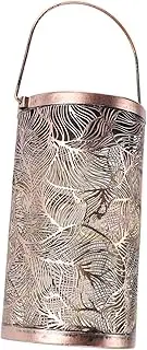 Spacnana Solar Hanging Lantern, Solar Powered Light Exquisite Design Metal Construction Versatile Use with Hanging Light for Garden Yard,, Path