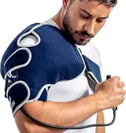 Medcosa Shoulder Compression Ice Pack | Pump it Up with Our Rotator Cuff Cold Therapy Wrap | Compress Yourself for Effective Pain Relief