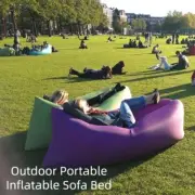 AU New Outdoor Beach Couch Inflatable Air Bag Sofa Portable Camping Sleeping Bed