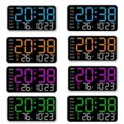 Brightness Adjustable LED Digital Alarm Clock with Temperature Date Week