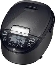 Tiger 10 Cup 1.8Litre JPW-G18A Induction Heating IH Multi-Functional Rice Cooker, dark grey, Slow Cooker, Programmable Menu, Pre-set times, Made in Japan, Australian plug 240 voltage