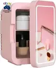 8L Mini Makeup Fridge with LED Makeup Mirror, Portable Cosmetics Refrigerator Co