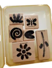 Stampin Up Two Step Stampin Painted Garden Set of 5 (T-1)