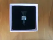 Pandora charm: Luzern flower silver clip