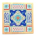 Tiled Trivet Moroccan Square Hot Pot Holder 22x22cm