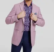 Tallia Men's Purple Slim-Fit Weave Wool-Blend Sport Coat Size 42L