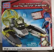 Mega Bloks Amazing Spider-Man Lizard Sewer Speeder #91338 91 Pcs BNIB Sealed