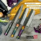 New Forged Knife Set Chef Kiritsuke Nakiri Cleaver Kitchen Tools Chef knifes