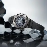 在飛比找momo購物網優惠-【CASIO 卡西歐】G-SHOCK 金屬色錶盤指針數位雙顯