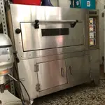 二手職人220V電烤箱一盤入型含下層不繡鋼櫃