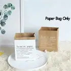Style Plant Basket Home Decor Vase Flowerpot Kraft Paper Bag Artificial Flower