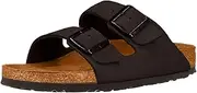 [Birkenstock] Unisex Arizona Black Suede Sandals - 40 M EU/9-9.5 B(M) US Women/7-7.5 B(M) US Men