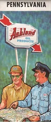 1965 Ashland Road Map: Pennsylvania NOS