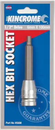 Kincrome HS6M - Hex Bit Socket 6mm 1/2" Drive