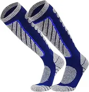 [Generic] Ski Socks Knee High Casual Boot Socks Hiking Socks Winter Snow d Thermal Socks Womens Mens for Skiing 339 A