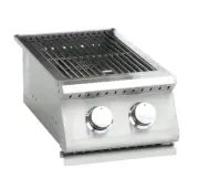 Summerset Sizzler Propane Gas Built-in Double Side Burner for Outdoor Kitchen