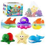 Color Changing No Hole Bath Toys for Kids Toddlers, Color Change Ocean Style