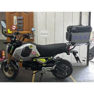 【新北新莊箱架屋】HONDA MSX 3代 grom 後架 貨架 後箱架 漢堡架 貨架 + 途者 36 銀 + 靠背