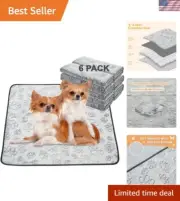 Reusable Puppy Pads Washable Leakproof Dog Mats Non Slip Absorbent 30x34