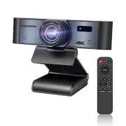 4K Webcam with Remote, RC16 Computer Camera with Microphone,1080p 60fps