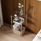 Clear NightStand Table Accent End Table Acrylic Table Acrylic Side Table