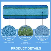 4/8Pcs Flat Mop Cloth Wet Dry Cleaning Pad Replace Parts for Bona/18inch Mops