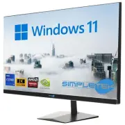 Aio All IN One I9 27 " 2k RAM 16gb SSD 960 GB Gpu Rx 550 Wind 11 Desktop Gaming_