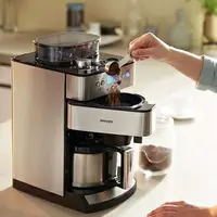 在飛比找樂天市場購物網優惠-220v咖啡機全自動美式家用咖啡機豆粉兩用商用一體機ZDX 