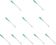 BESPORTBLE 10pcs Stainless Steel Grain Probe Sampler Closed Sampling Handle for Rice Cereal Sampling Wooden Handle Laboratory Feeder Compact Durable