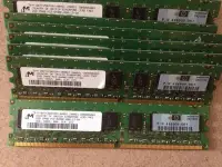 在飛比找Yahoo!奇摩拍賣優惠-原裝 2G DDR2 667 800 純ECC 工作站 記憶