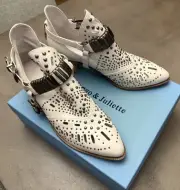 DJANGO & JULIETTE Hasper White Leather Women’s Size 41 - Brand New - RRP $249.95