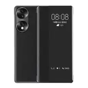 For Samsung Galaxy S10 Protective Clear View Folio Cover Case - Black