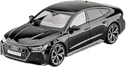 Scale Finished Model Car 1:18 for Audi RS7 Sportback Four Door CoupeVersion Alloy Diecast Model Car Collectible Display Miniature Replica Car(Black)