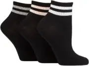 3 Pair Cotton Socks - Ladies Size 4-8 UK / 5-9 US