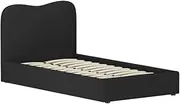 Artiss Bed Frame King Single Size Mattress Base Boucle Black DARA