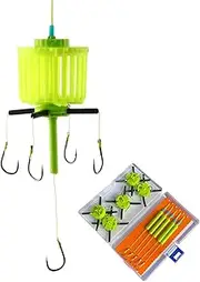 Fishing Hooks with Bait Cage, Floating Bait Cage and Fish Hook, Lure Trap Tackle Angler Equipment for Experts Him Men Father Beginners Fishermen Dad