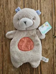 NEW Ingenuity Cream Orange BEAR PLUSH 35cm Aprx Soft Baby Comfort TOY Bear BEANS