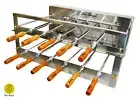 Brazilian BBQ Charcoal Grill - 11 Skewers - Rotisserie System - Oca-Brazil